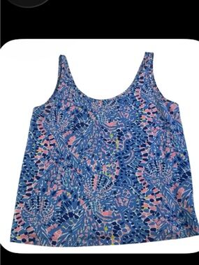 Lilly Pulitzer Summer “Tic Tac All Over” Kinsey tank top M. VGUC